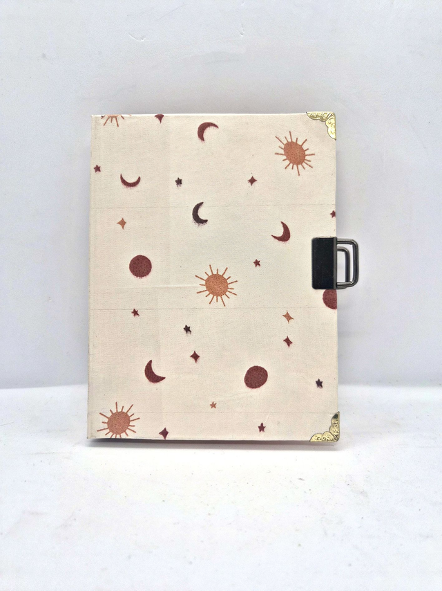 Carnet - thème lune et soleil