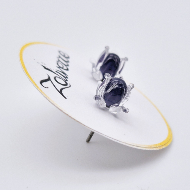 Puces d&#039;oreilles - Clochettes violettes foncées