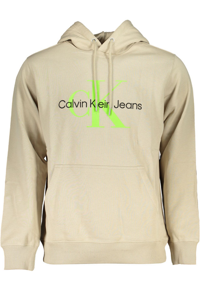 CALVIN KLEIN FELPA SENZA ZIP UOMO BEIGE