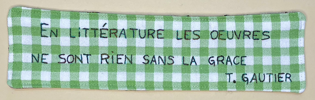 Marque-page brodé « Gautier »