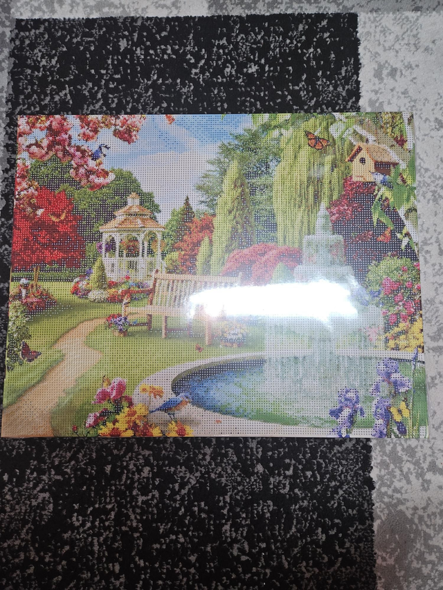 Diamond Painting „Gartenparadies“ 50x40 cm
