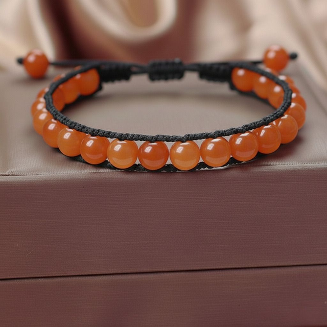 Bracelets en cornaline taille homme