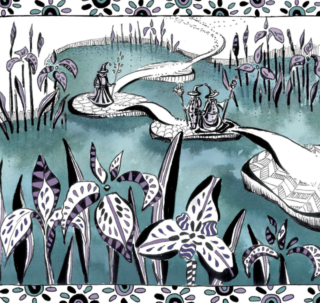 Carte - Affiche "Entre les iris sauvages"