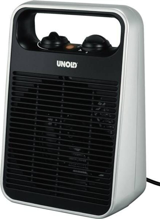 Unold Heizlüfter Handle Silber-Schwarz