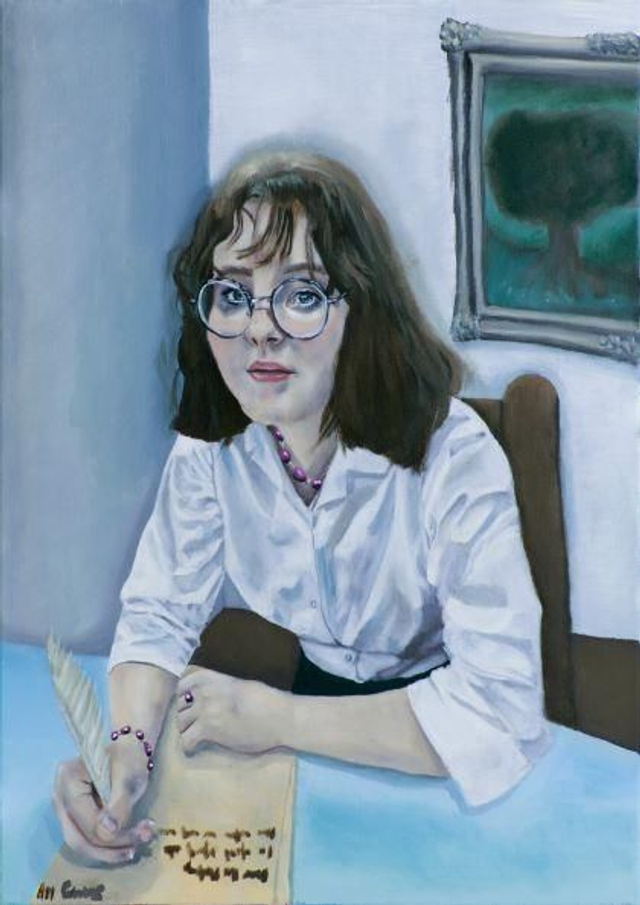 Issy - print of oil painting on canvas by Jasmine Morgan