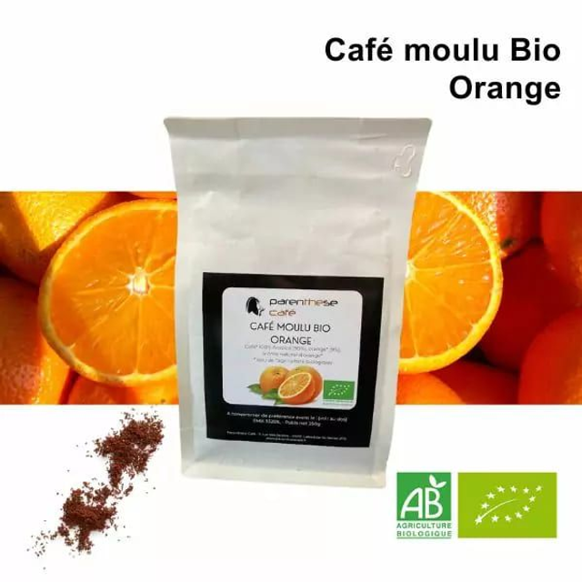 Café Moka d'Ethiopie 100% arabica Orange BIO