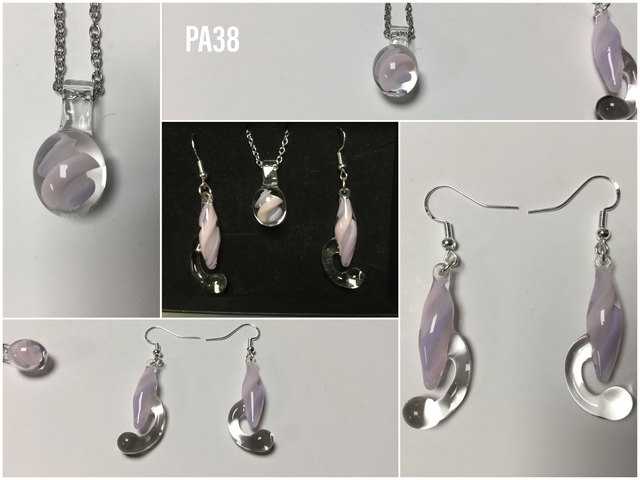 Parure pendentif boucles d’oreilles réf PA 038