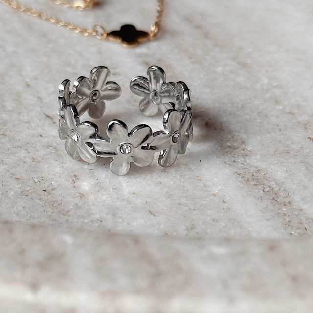 Ring “Daisy” silber 