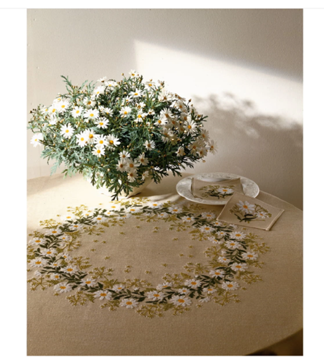 Tischdecke Grosses Masslieb 130x130cm