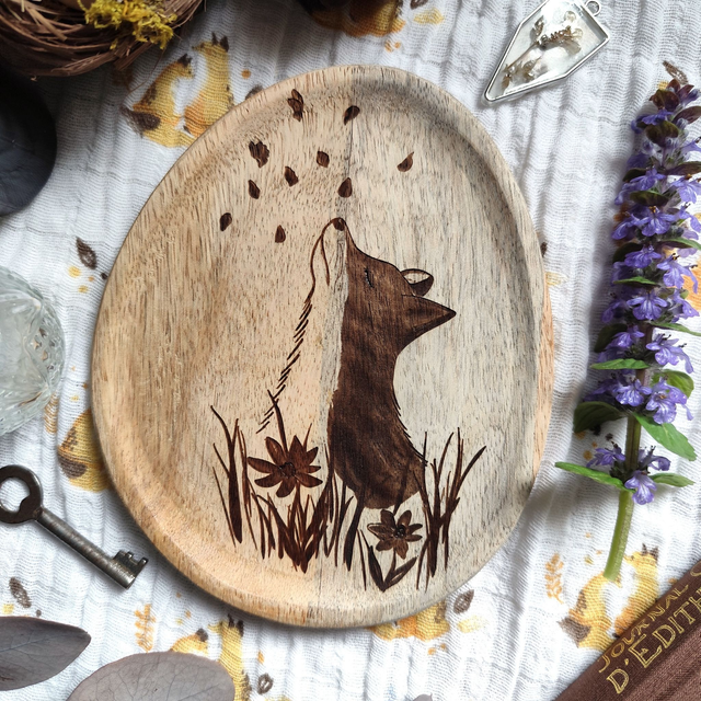 Plateau bois Songe printanier