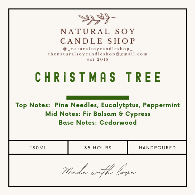 Christmas Tree Soy Candle