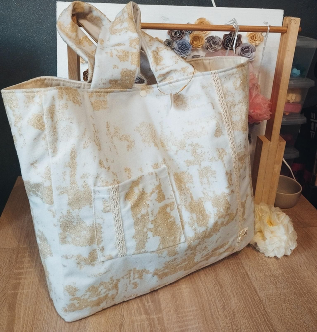 Sac fourre tout doré(en stock)