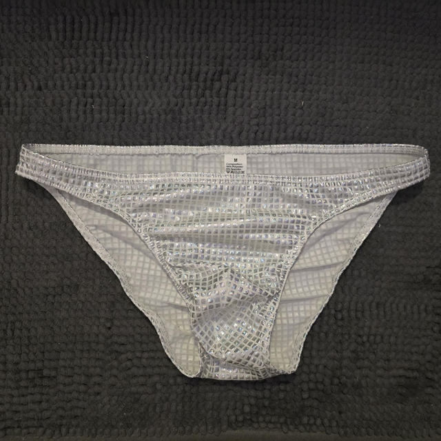 SLIP ARGENTÉ BRILLANT TAILLE M