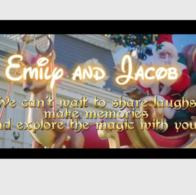 Disneyland Paris Christmas surprise reveal video