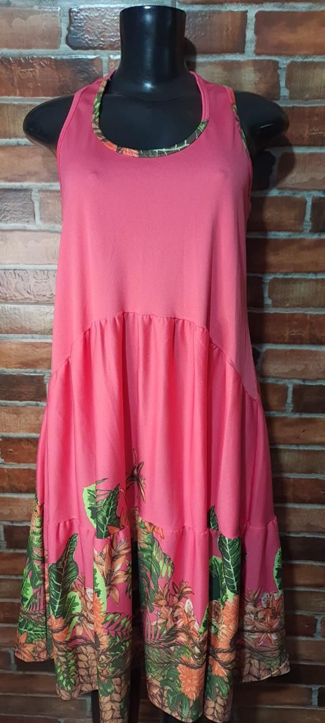 Vestido Florado Rosa, T/M
