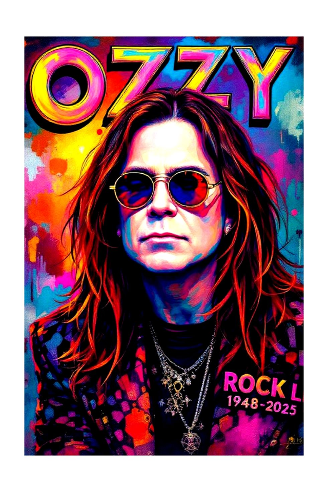 Ozzy Osbourne Music Art Print