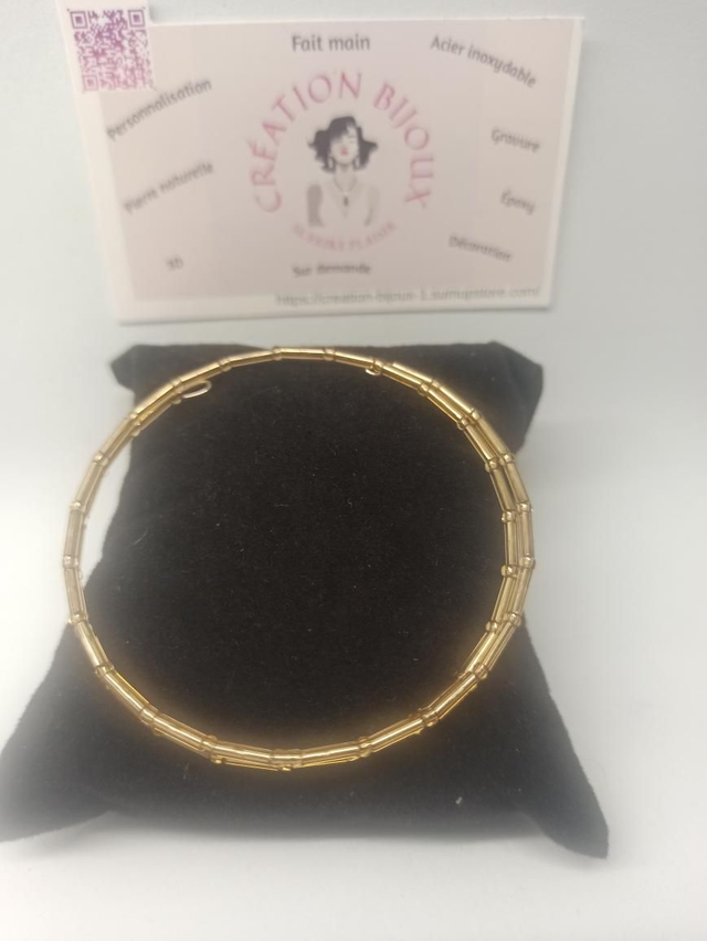 Bracelet en perle jaune 