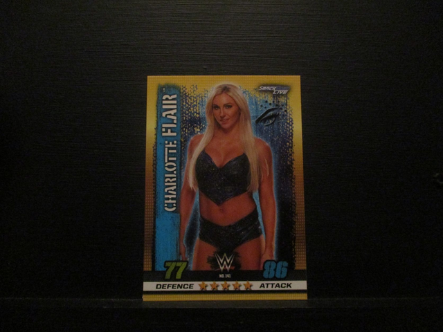 Charlotte Flair - Smackdown Live Slam Attax 10th Edition Original Trading Card #141