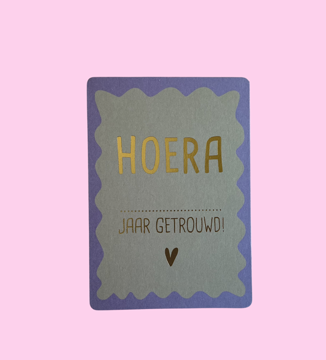 Hoera ……. Getrouwd