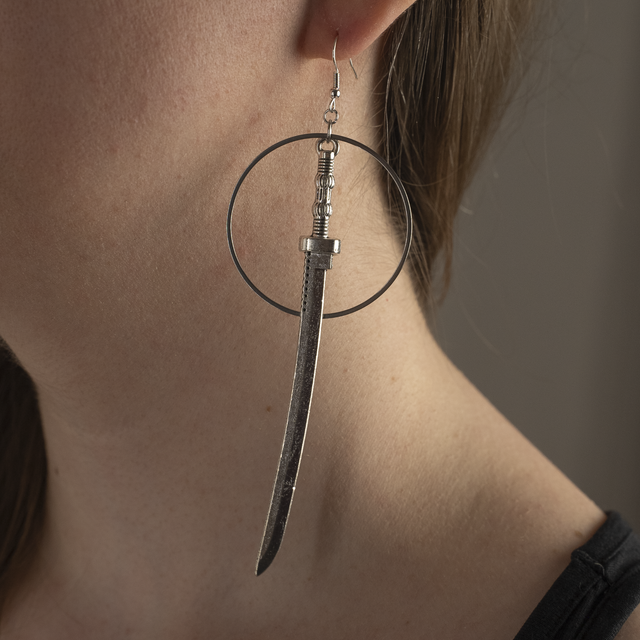Izanami - Boucles d'oreilles argentées