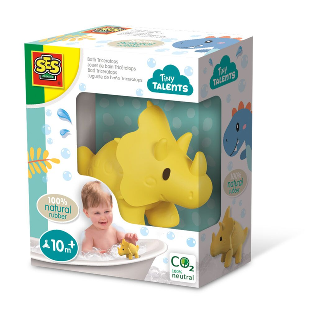 SES Tiny Talents Bad Triceratops 100% natuurlijk rubber