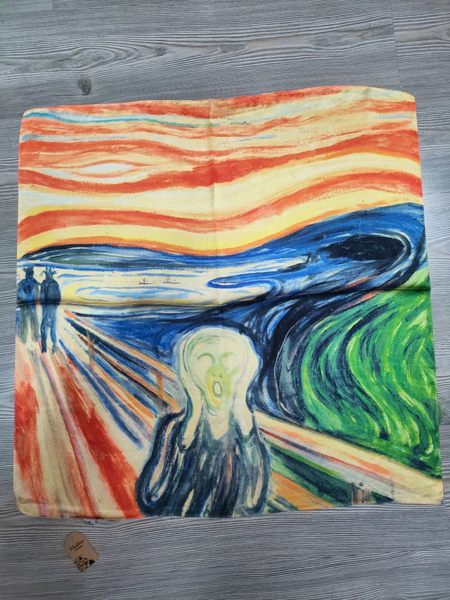 Foulard quadrato L'urlo di Munch