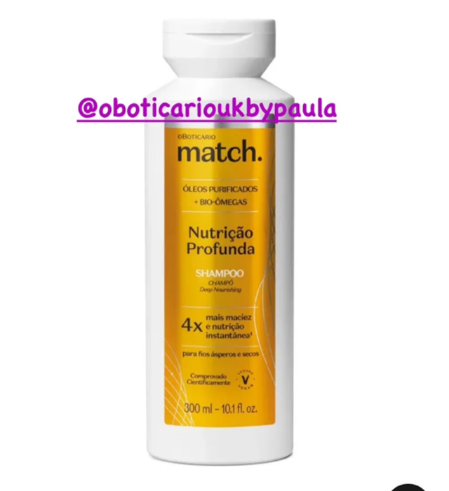 Shampoo Match Nutrição Profunda 300ml O Boticário*