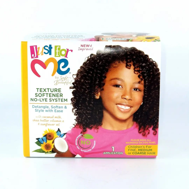 Soft &amp; Beautiful Just For Me Texture Softener No-Lye System for Fine Medium Hair