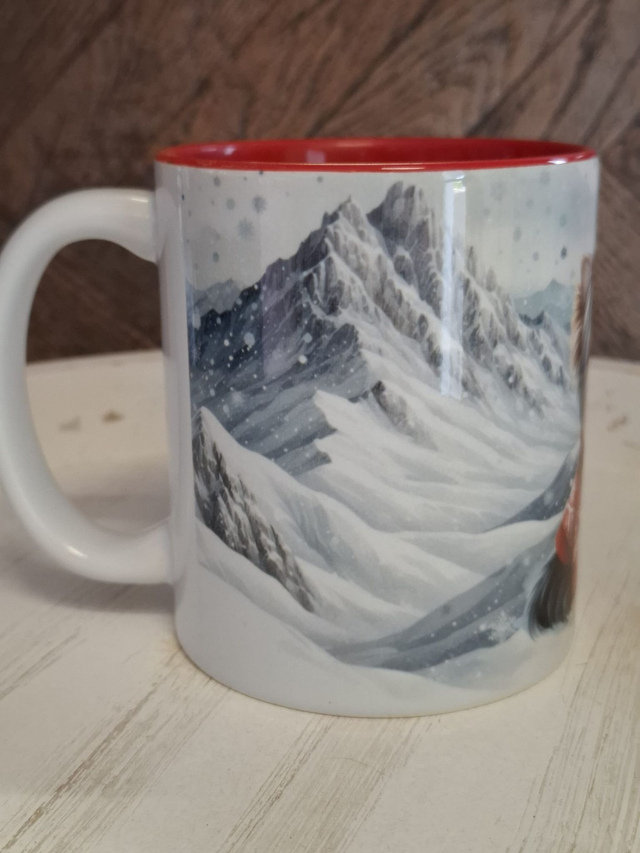 Mug rouge Noël york