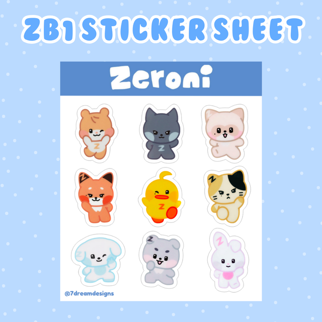 ZERONI Sticker Sheet