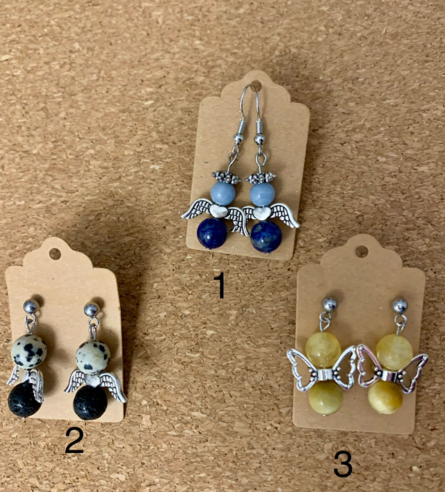 Paire de boucles d’oreilles ange