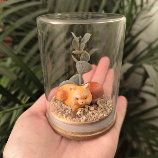 Ami protecteur - Panda roux (jaspe rouge)