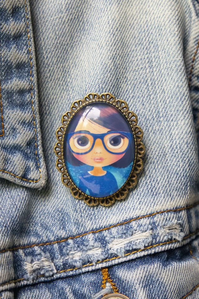 Broche bijou pour veste femme ZOE