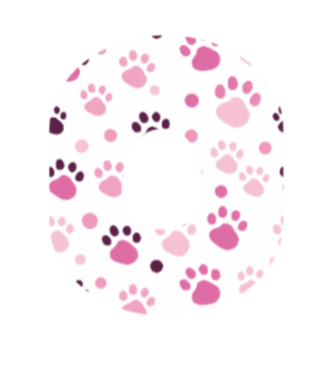 Paws Pink Over patch G7