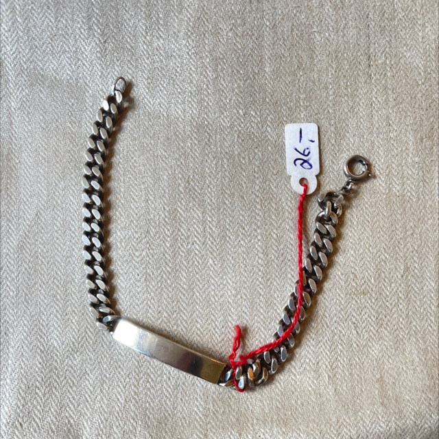 Panzerkette Armband Silber