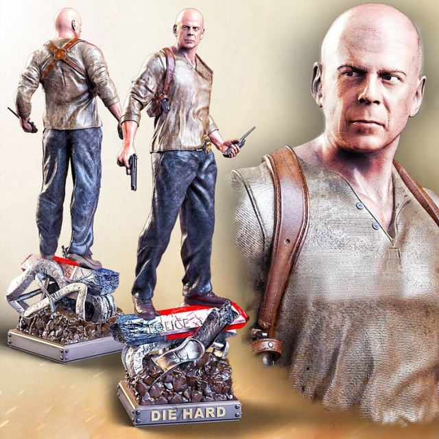 John McClane Die Hard -  | Figurine en résine à peindre | 40 cm