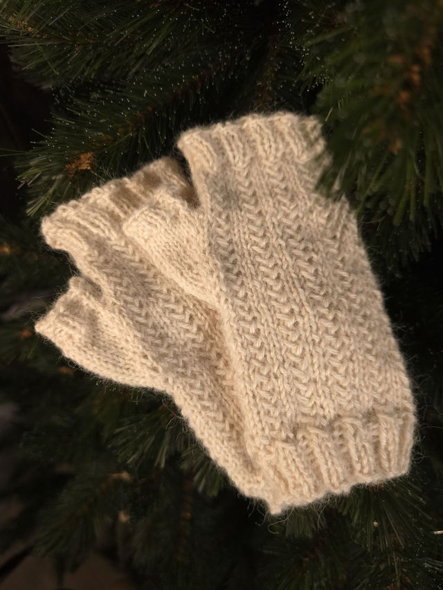 Mitaines fantaisie (naturel)