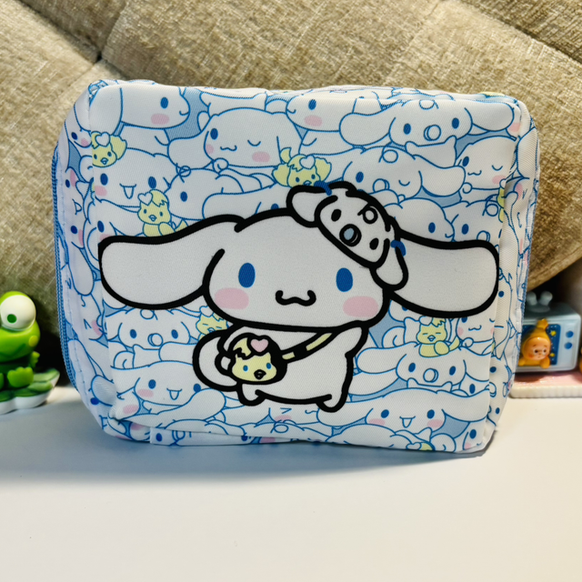 Cinnamorrol inspired zip make up/toiletries case