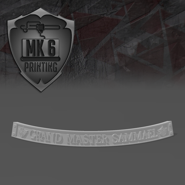 Grand Master, Sammael Nameplate (60mm)