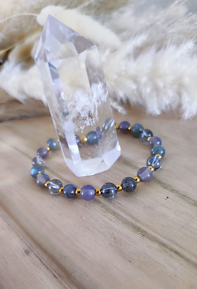 Bracelet "Stabilité" Agate et Labradorite
