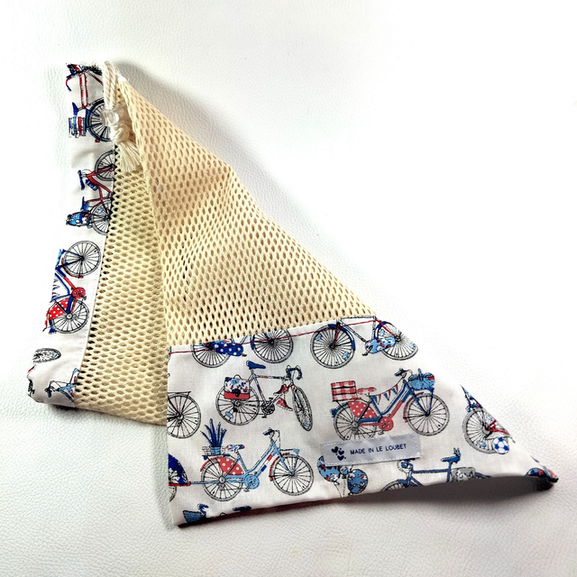 Filet sac à vrac vélos tricolores