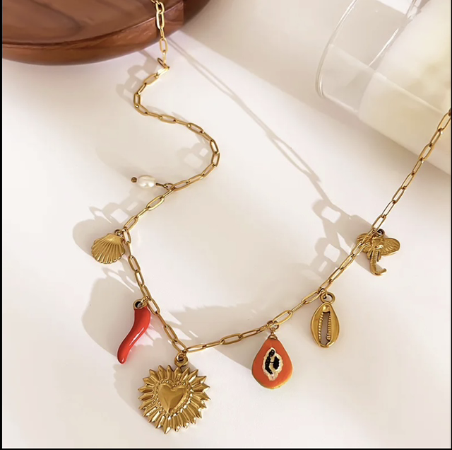 Collier breloques Iris 
