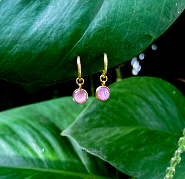 Boucles d'oreilles - Fleurs de bougainvillier