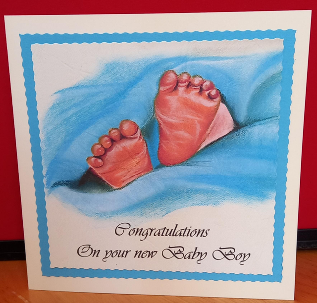 Baby boy card 