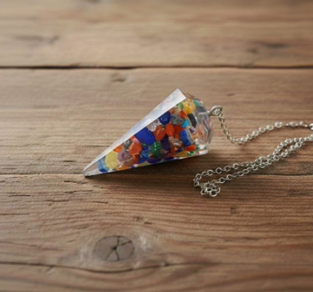 Péndulo orgonita 7 chakras mezcla