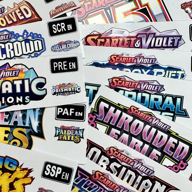 Scarlet and Violet Set stickers