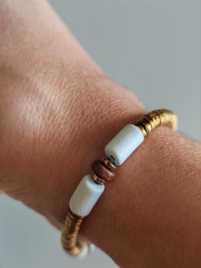 Azur Faroa - Bracelet Bronze, Craie et Brun