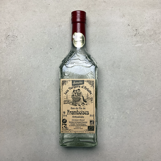 LES VERGERS D&#039;ARLETTE Eau-de-vie de framboise bio demeter