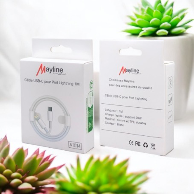 Câble Type-C vers Lightning 20W - 1M - (Mayline)