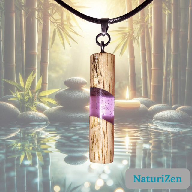 Pendentif PrismAura violet